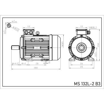 Silnik elektryczny 15kW 2800 obr/min. 132 B3
